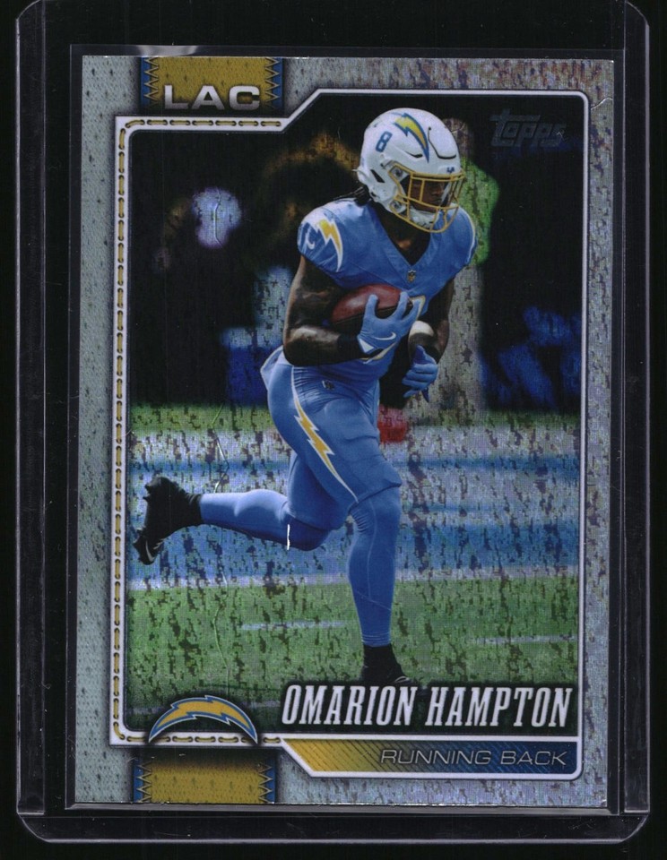 2026 Topps #107 Omarion Hampton Holo Foil 2026 Topps #107 Omarion Hampton Holo Foil