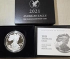 2021-W $1 Proof American Silver Eagle With Box And COA