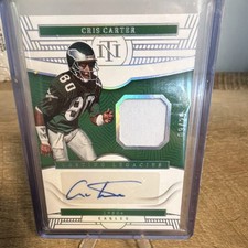 2022 Panini National Treasures Lasting Legacies Cris Carter Auto Patch /25