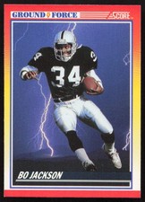 1990 Score #330 Bo Jackson Los Angeles Raiders Ground Force! MINT! 