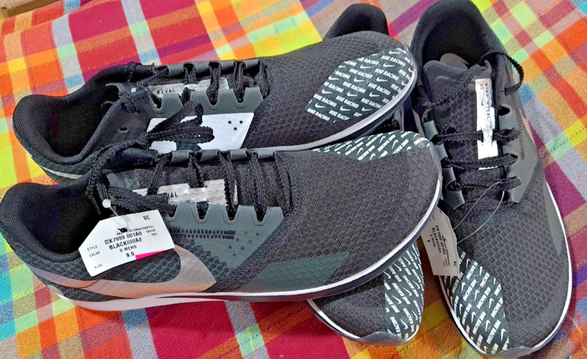 Nike Zoom Rival 6 Black Matellic Silver Size 6 DX7999 001 Nike Air Zoom Rival XC 6 Sprinters  main image 3