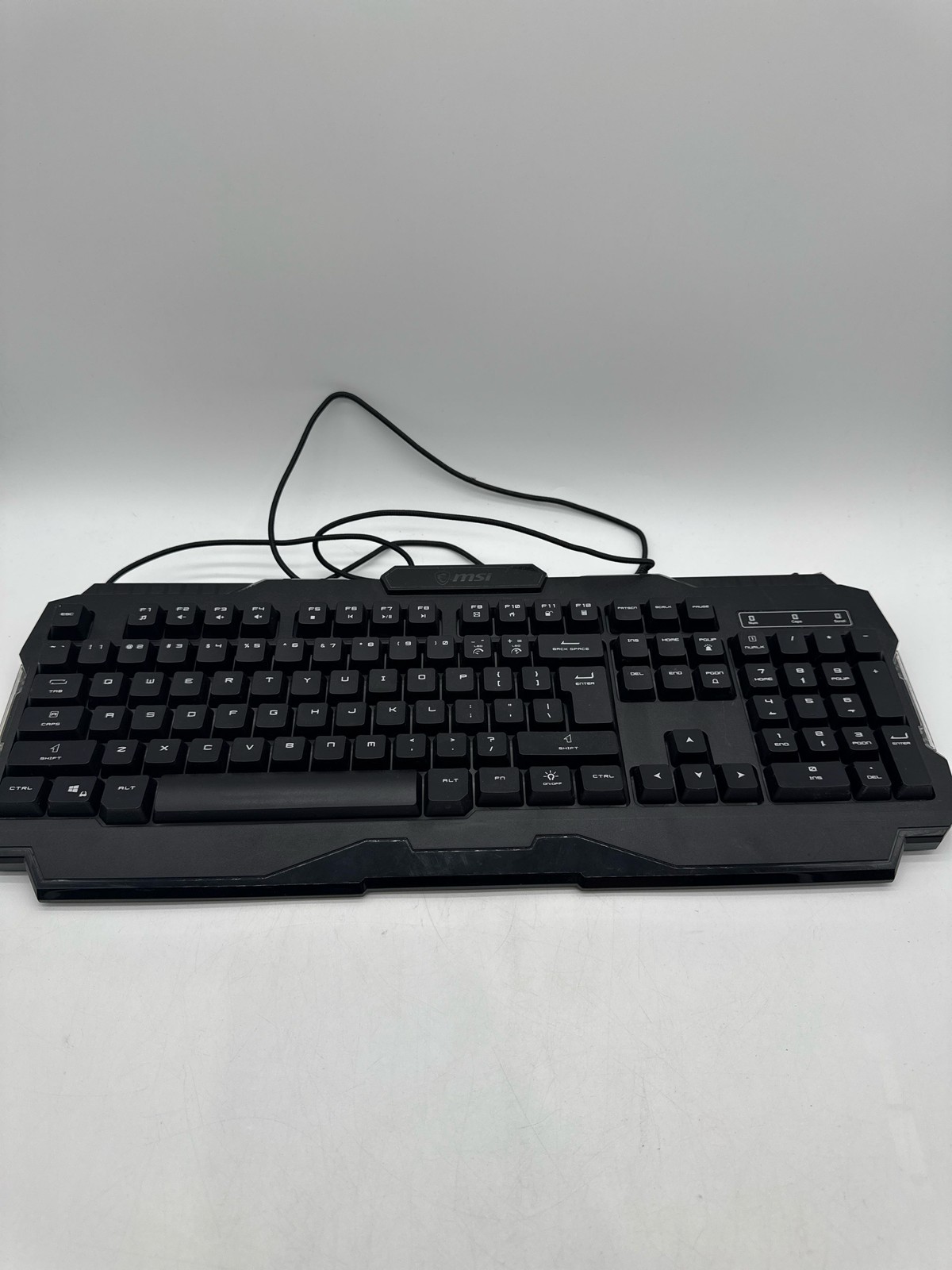 MSI Forge GK100 US Membrane Keyboard RGB Ergonomic Anti-Ghos