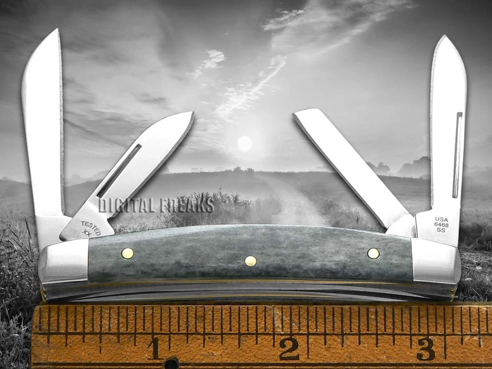 Case XX Knives Small Congress Gray Bone Steel 1/500 Stainless Pocket Knife - Image 3 of 4