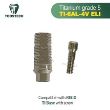 CAD/CAM Ti base Titanium Base Compatible with BEGO D3.75/4.1/4.5/5.5mm