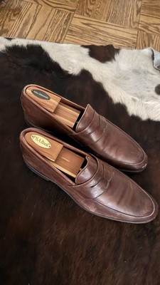 Allen Edmonds Penny Loafers Men s 11.5 B  Dark Brown V-Tread Sole