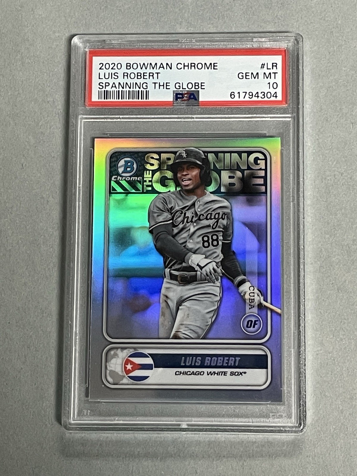 2020 Bowman Chrome Spanning The Globe Luis Robert #LR PSA 10 GEM MINT