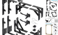 2 Sets Anti Sag Gate Kit Heavy Duty No Sag Kit Gate Corner Double Door Set