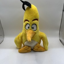 Angry Birds Movie Chuck Yellow Bird Talking Plush Stuffed Toy 12 Inch 2015 Works