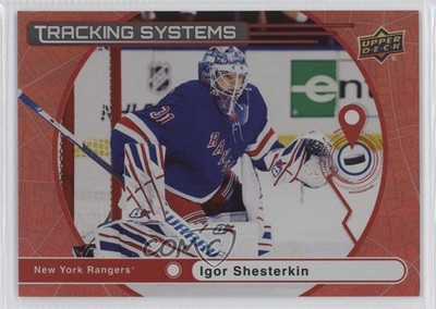 2025 Upper Deck Series 1 Tracking Systems Red 142/199 Igor Shesterkin #TS-1 1r1g