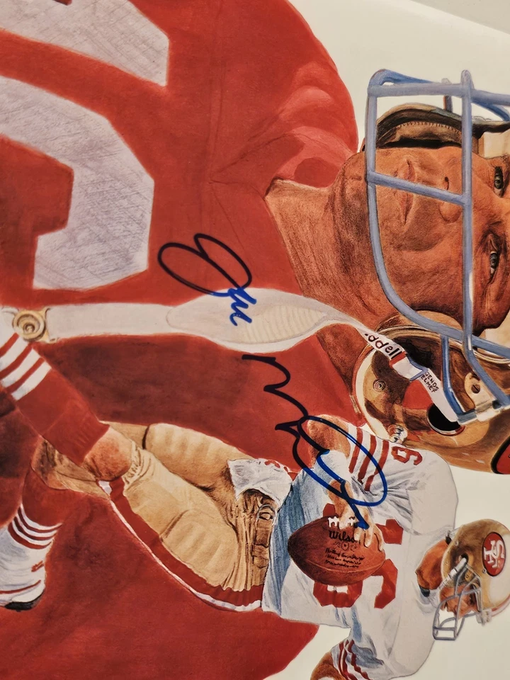 Revista deportiva de fútbol americano Joe Montana 49ers autografiada Legends - Como nueva Foto 2 de 4