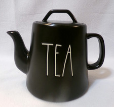 RAE DUNN ARTISAN COLLECTION by MAGENTA BLACK STONEWARE TEAPOT - 1 QUART