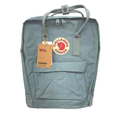 Fjallraven Kanken Backpack Unisex One Size Slate Blue Green Excellent 23510 Fjallraven Kanken Backpack 23510. Sky Blue. Inside, Front  main image 2