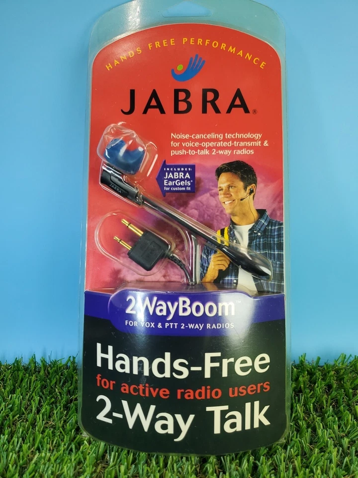 Jabra Hands Free 2-Way Talk 2-WayBoom for VOX & PTT 2-WAY RADIOS (NEW-OLD-STOCK) - Image 2 of 4