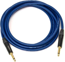 VHT Ultra Instrument Cable, 18 Foot 1/4" Straight Ends Neutrik Plugs - Blue