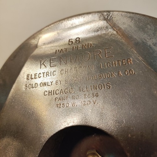 Vintage Kenmore Electric Charcoal Lighter 1250 Watts Sears Roebuck 58 P. Pend - Picture 14 of 18