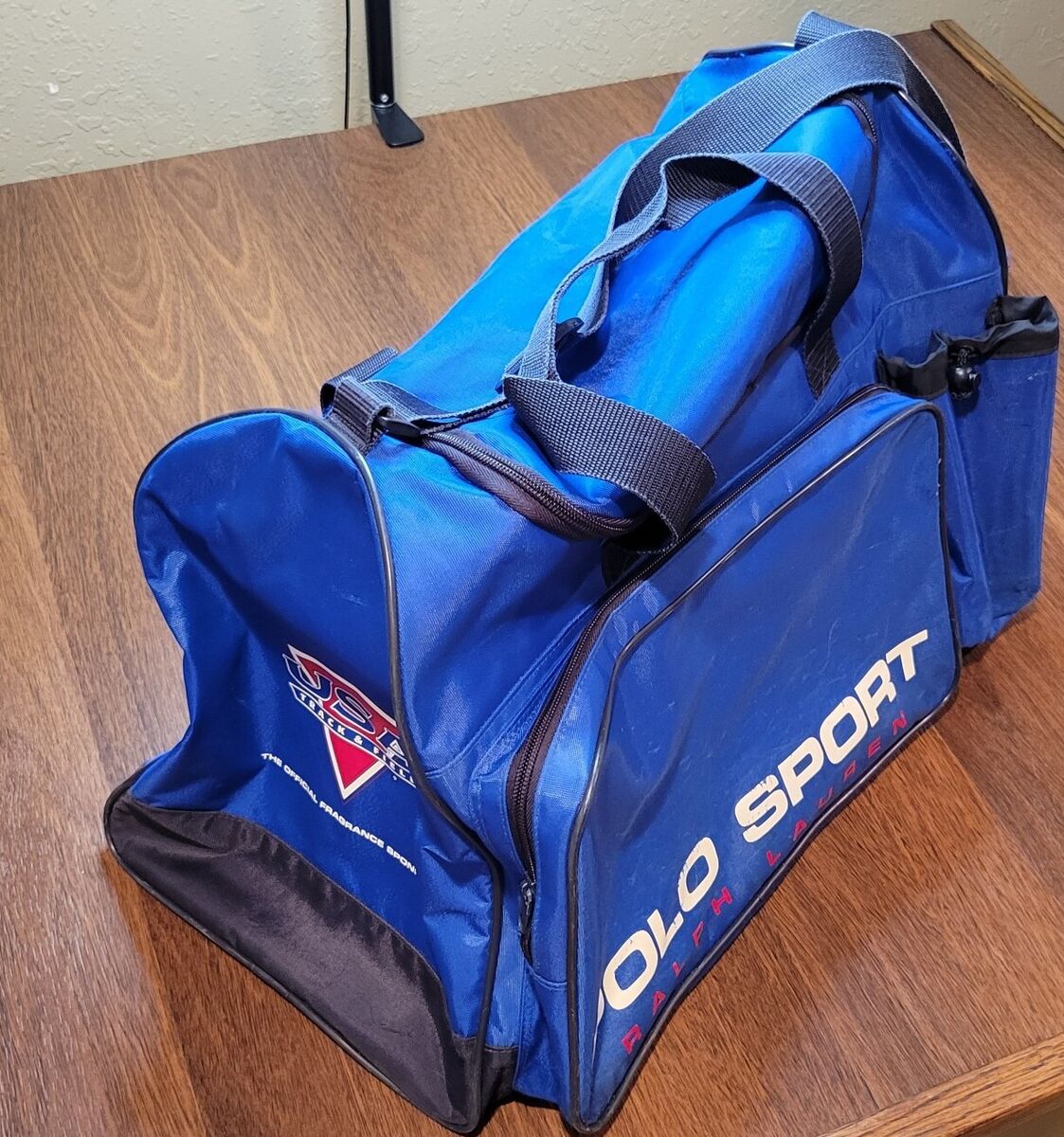 Vintage 90s Polo Sport Ralph Lauren Blue Nylon Duffle Gym Vintage 90s Polo Sport Ralph Lauren Blue Nylon Duffle Gym