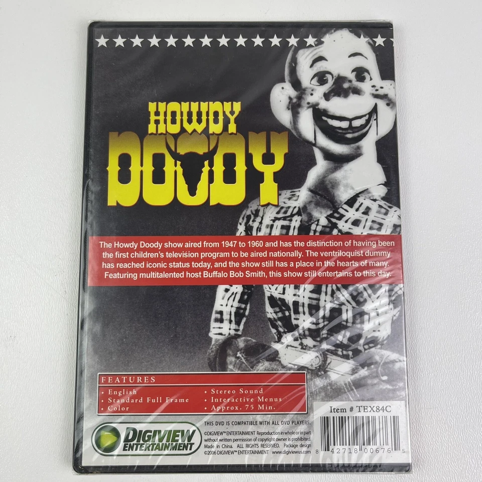 Digiview Entertainment Howdy Doody Show DVD 2006 Buffalo Bob Smith 1947 to 1960 - Image 4 of 4
