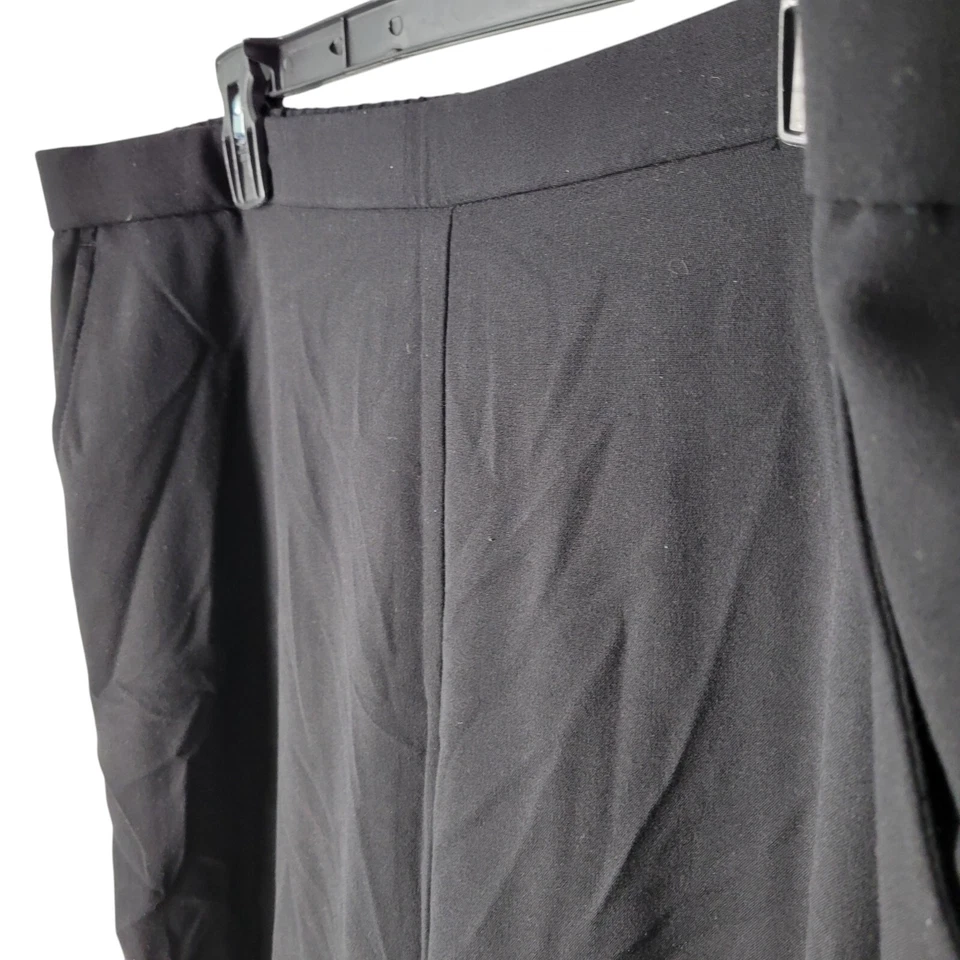 Pantalón Studio Works para mujer talla 18S negro liso elástico cintura Foto 3 de 4