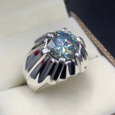 Belcher Setting Solitaire Wedding Ring 2 Ct Lab Created Diamond 14K White Gold