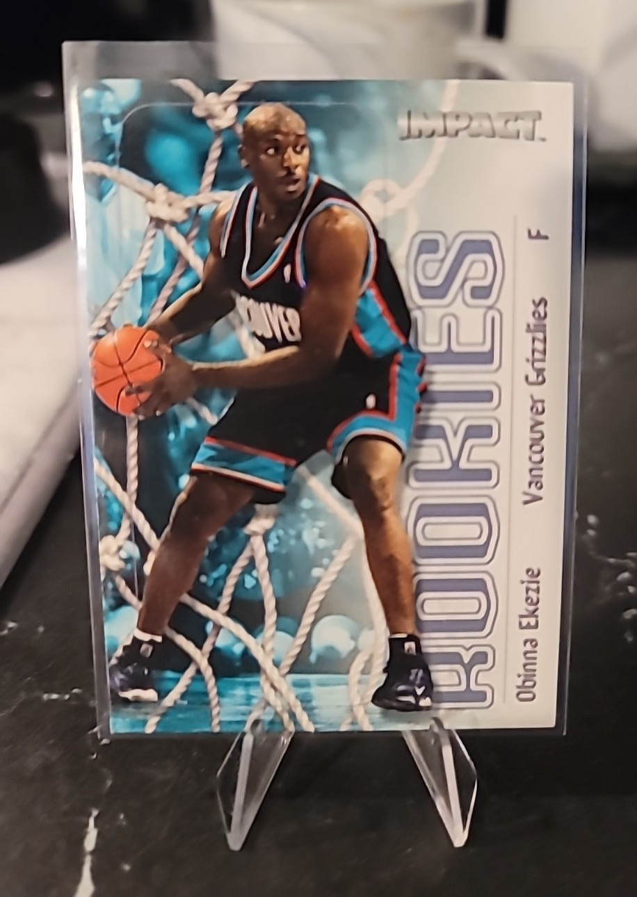 1999-00 SkyBox Impact Basketball #64 Obinna Ekezie RC Rookie Memphis Grizzlies