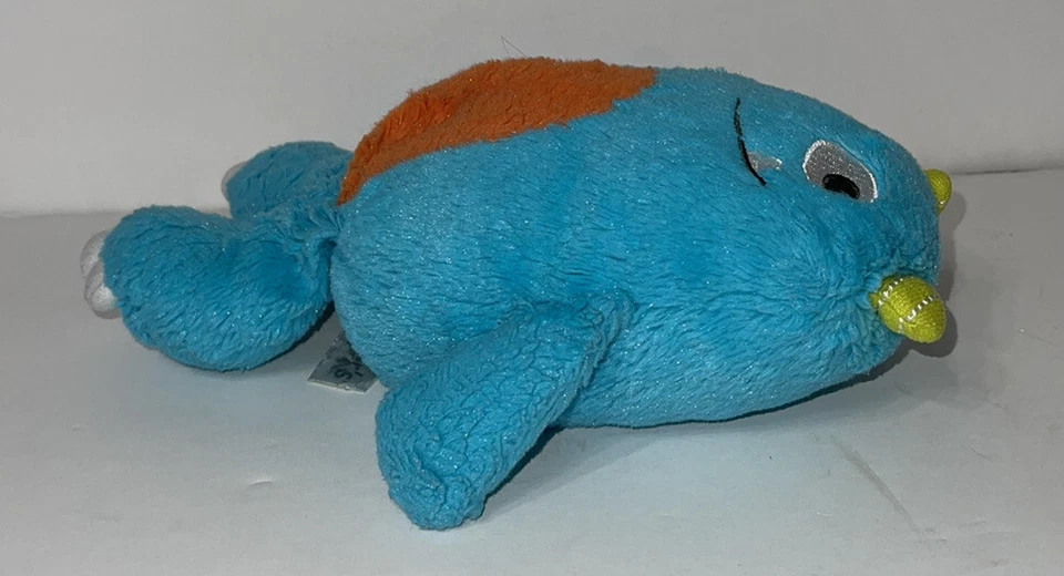 Pelúcia Carter’s Blue Orange Baby Monster #61327 bicho de pelúcia brinquedo macio Lovey 9” - Imagem 2 de 4