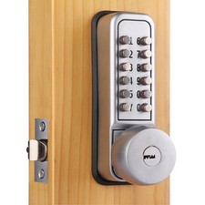 Mechanical Keypad Security Digital Code Door Lock Push Button Handle with Keys