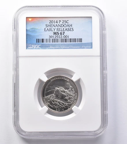 MS67 2014-P Washington Quarter Shenandoah Early Releases NGC *5362