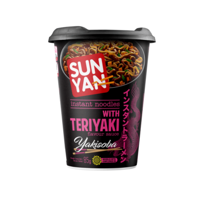 8 SUN YAN Yakisoba Instant Noodles with Teriyaki Flavor Sauce