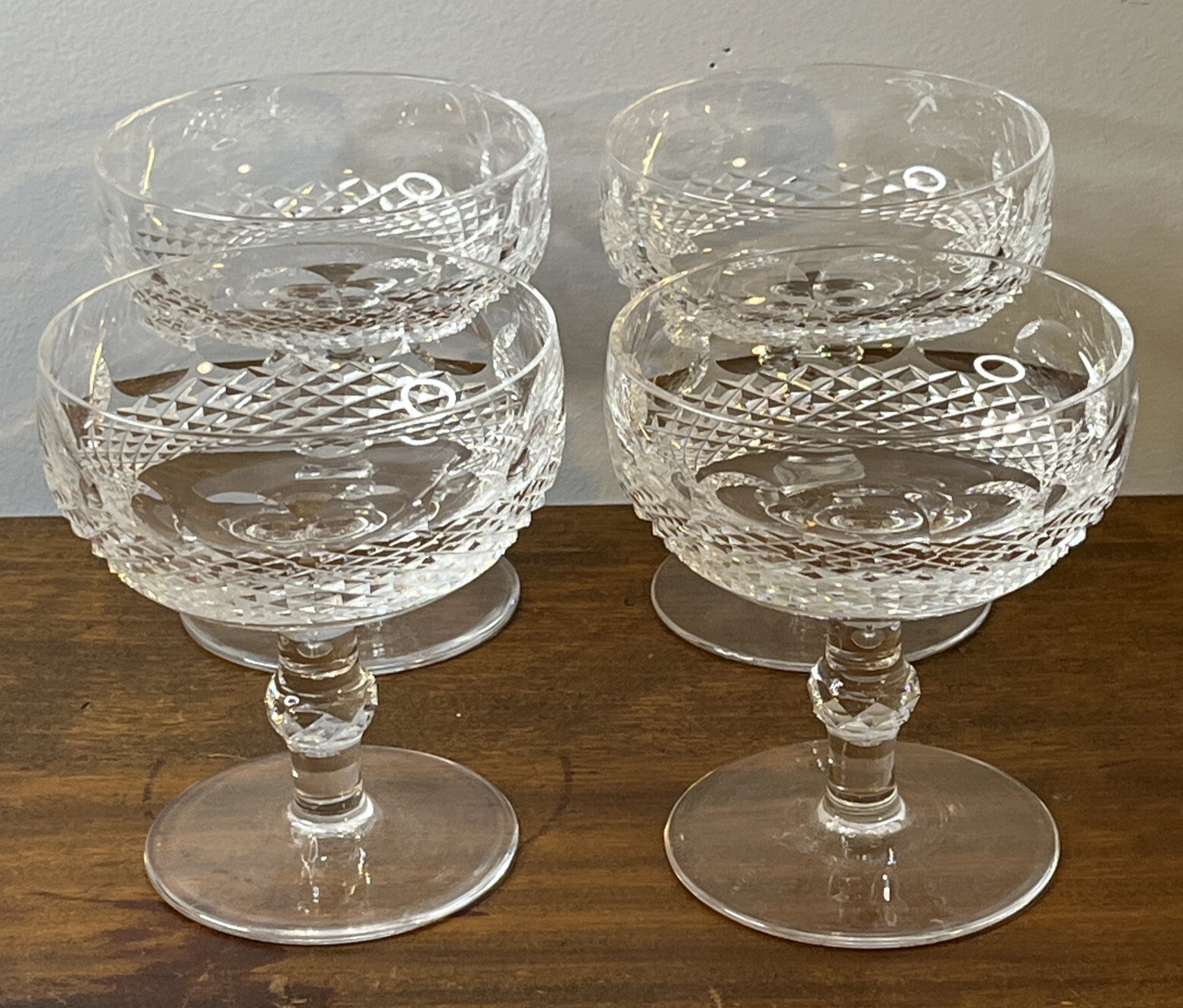 Set Of 4 Waterford Crystal Colleen 4 3/8