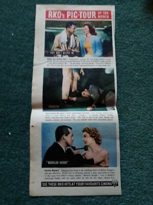 a1r ephemera 40er Jahre Bild RKO Crossfire Junggesellenritter sie werden mir nicht glauben 