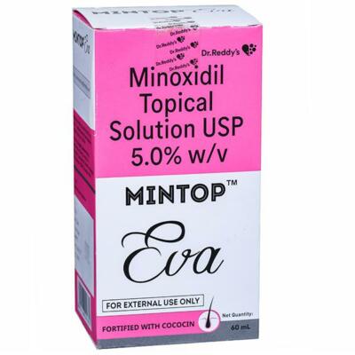 Dr Reddy Mintop Eva Solution 5% Hair Restore Formula 60 Ml