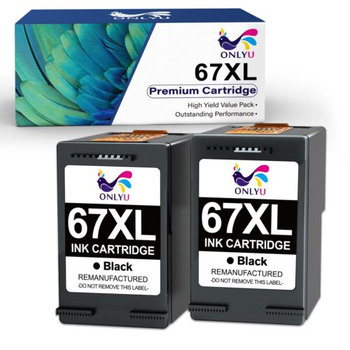 67xl Ink Cartridges for HP 67 XL Ink Deskjet 2700 2755 4155 Envy 6000 6055 6075e - Picture 11 of 14