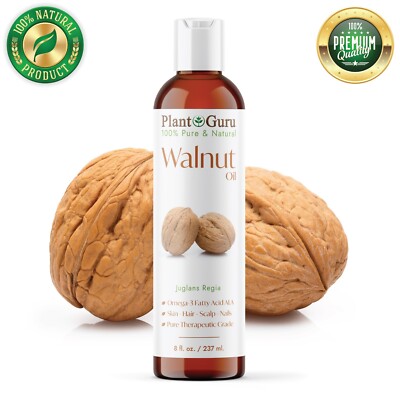 Walnut Oil 8 oz. Cold Pressed REFINED 100% Pure Natural