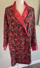 Women's Vintage Victoria's Secret Night Shirt Gold Label Red Pink Small S