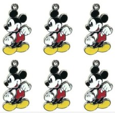 new 100PCS Cartoon Mickey Enamel Charms Metal Pendants DIY Jewelry Making