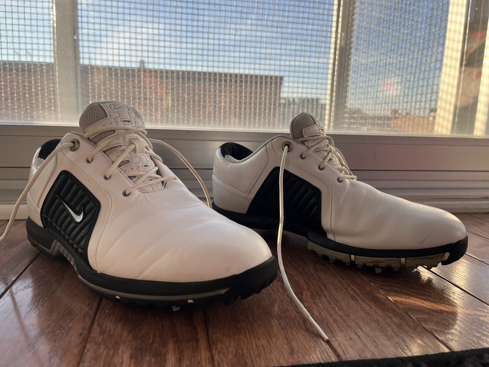 Used Golf Shoes, Nike, Size 9.5, Black And White eBay