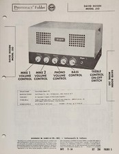 SAMS PHOTOFACT SERVICE MANUAL 258-5 DAVID BOGEN MODEL J50