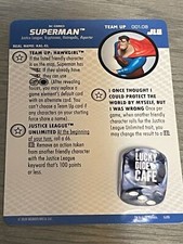 DC Heroclix Justice League Unlimited 001.07 Superman Team Up Card