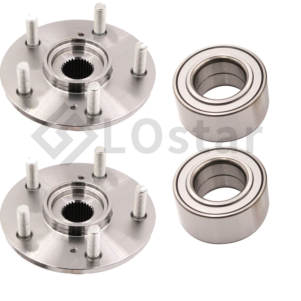 Front Pair Wheel Hub & Bearing Set HONDA PILOT 2003-2004 / ACURA MDX 2001-2002 Foto 4 de 4