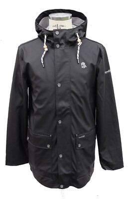 SCHMUDDELWEDDA - JACKE REGENJACKE wind-/ wasserdicht - SCHWARZ - Größe L - NEU