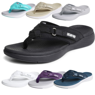 Women Arch Support Thong Sandals Lightweight Summer Casual Flip Flops Sandals