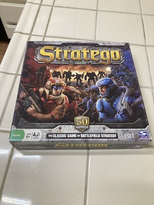 Stratego 50th Anniversary Edition Board Game Sci Fi Complete Halo-Style