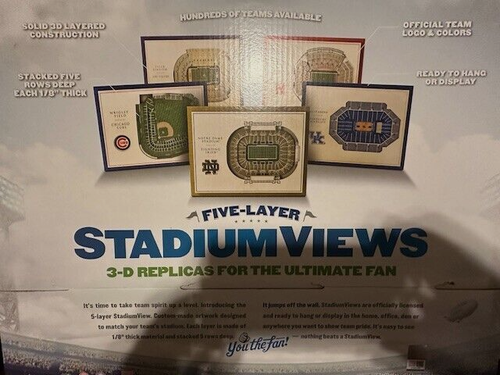 YouTheFan NCAA North Carolina Tar Heels 5-Layer StadiumView 3D Wall Art - Picture 3 of 8