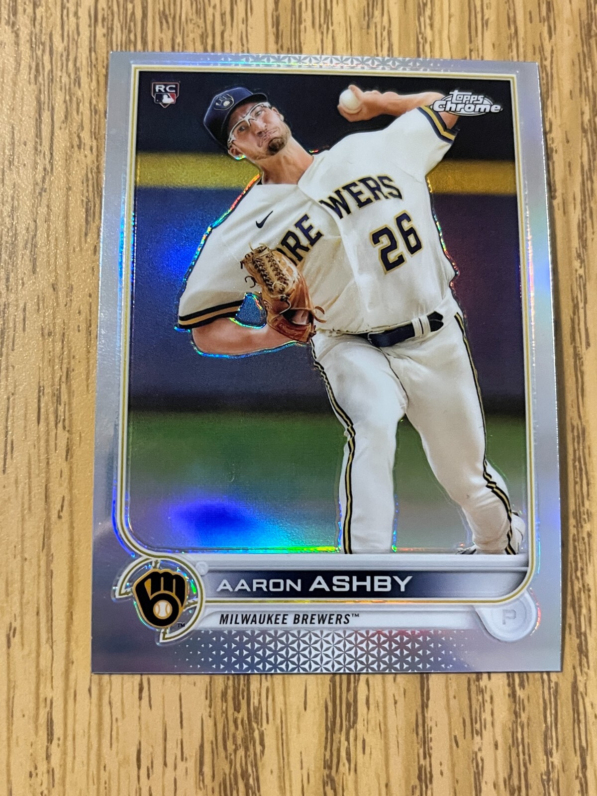 2022 Topps Chrome Aaron Ashby Rookie Refractor RC #80