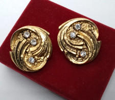 Ohrclips Signiert Modeschmuck Vintage