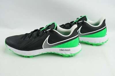 Nike React Infinity Pro Golf Shoes Black Green Spark CT6620  display picture 2