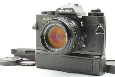 Near MINT] Minolta XD XD7 XD11 Black + MD 50mm f1.4 Lens Film