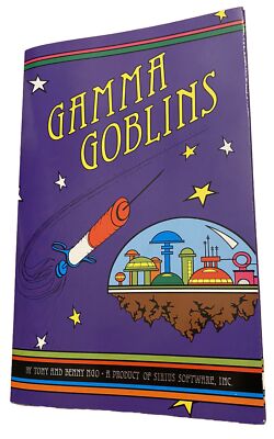 GAMMA GOBLINS by Sirius Software for Apple II computers. 1981 Instruction Manual