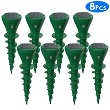 for Lawns Gopher Screw Repeller Solar Powered Groundhog Deterrent