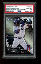 2019 Bowman Chrome Scouts Top 100 #71 Estevan Florial New York Yankees PSA 10